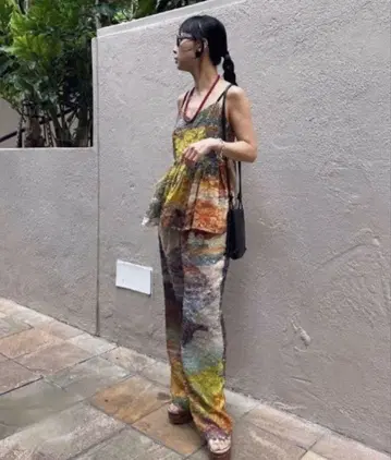 MEDI RACHEL FLUFFY ART PANTS ameri