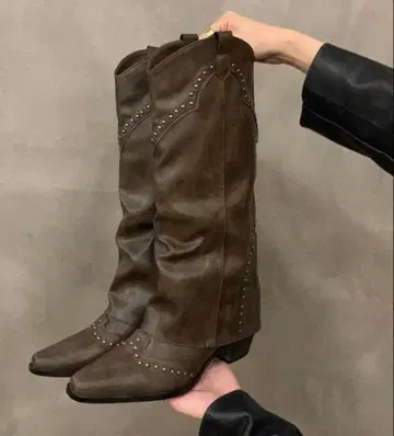 웨스턴 롱 부츠