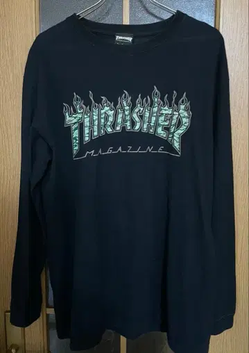 THRASHER 트레셔 타이거 카모 프레임 긴팔 T셔츠 XL