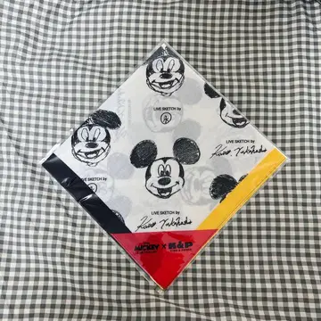 새상품 미키 x 킹프리 Disney 반다나 <라이브 스케치>