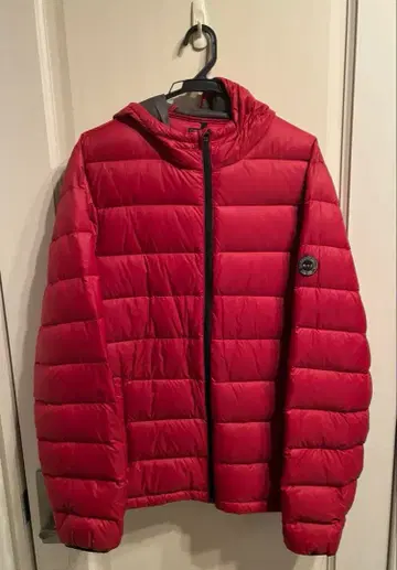 Abercrombie & Fitch 남성용 다운 자켓 L 사이즈 빨간색