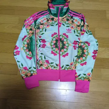 아디다스 더 팜 콜라보 꽃무늬 저지 풀 집업