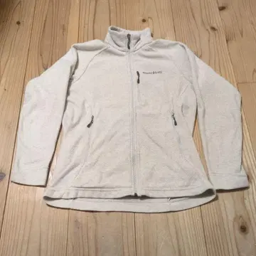 montbell 플리스 자켓 크림색