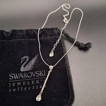 스와로브스키 SWAROVSKI 목걸이 Y자 큐빅 컨디션 최상