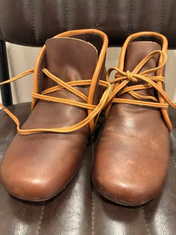 diu 천연 가죽 숏부츠 다크 브라운 M 사이즈