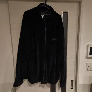 션 존 블랙 벨로아 트랙 자켓 XXXL