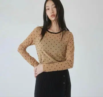 SEAROOMLYNN 하트 모티브 상의 Free 라떼