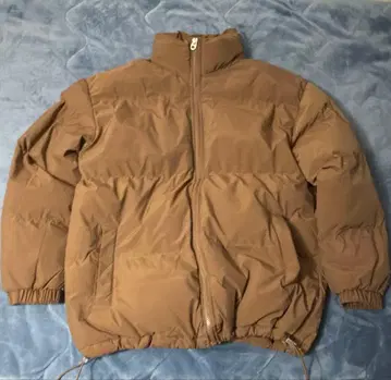 충전솜 다운 자켓 카멜 브라운