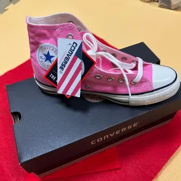 CONVERSE 핑크 하이컷 스니커즈 25cm