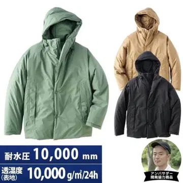 [컨디션 최상] 워크맨 스트레치 마쉬멜로우 레인 후디 블랙