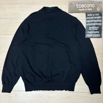 00s 이탈리아제 toscano 스웨터 모크넥 블랙 구제 의류