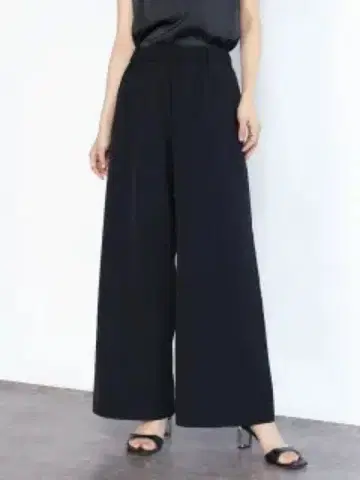 FENNEL 스트레치 트윌 와이드 팬츠 야마다야 블랙