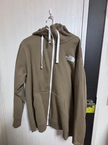 THE NORTH FACE 풀 집업 후드티 브라운