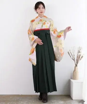 기모노 하카마 4점 세트