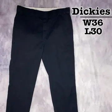 Dickies 워크 팬츠 블랙 스트레이트 W36 L30 USA 구제 의류