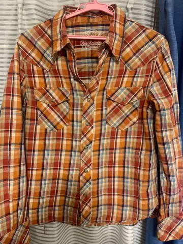 TMT 체크 플란넬 셔츠 S 새상품급