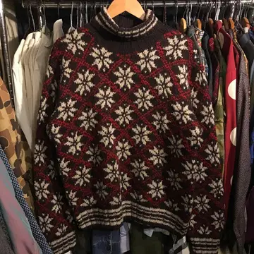 j.crew 제이크루 노르딕 무늬 니트 스웨터 L 울