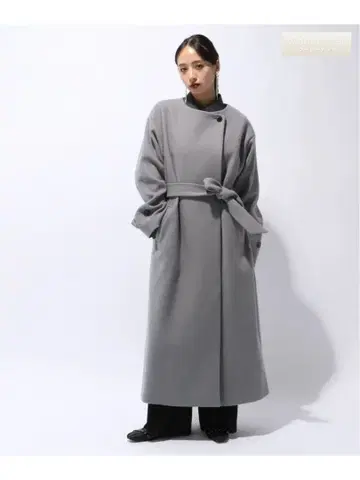 HARE 스텐카라 코트 울리 테크 2WAY 롱 코트 라이트 블루