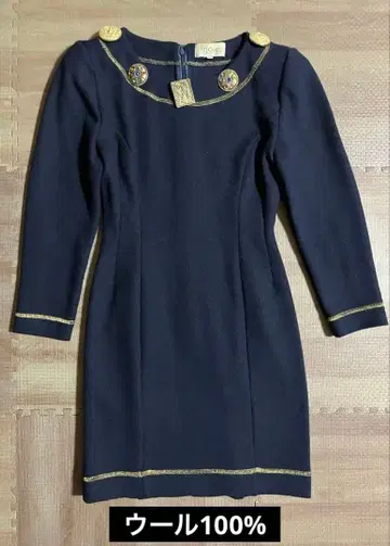 maie 네이비 원피스 7호 울 100%