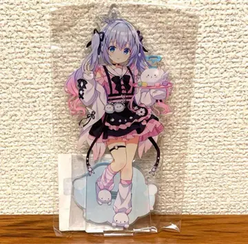 주문은 토끼입니까? 네이비 카페 아틀레 아키하바라 아크릴 스탠드 치노