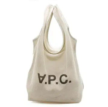 A.P.C 메쉬 토트백 에크루