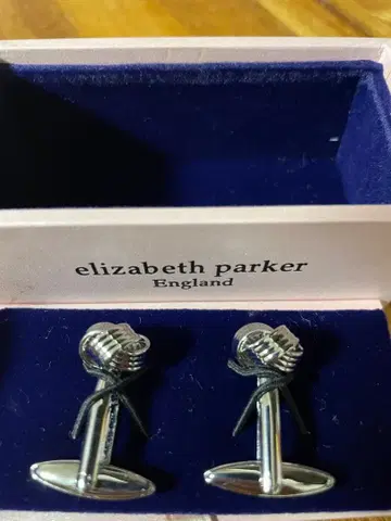 Elizabeth Parker 커프스 링크 매듭 실버 영국제