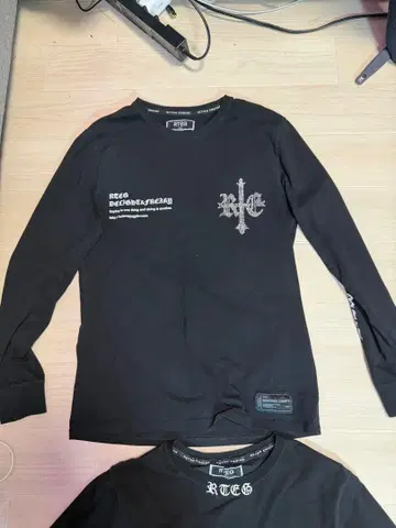 RTEG 블랙 긴팔 셔츠 Small 3점 묶음 판매