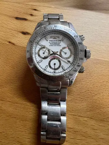 TECHNOS 크로노그래프 스테인리스 스틸