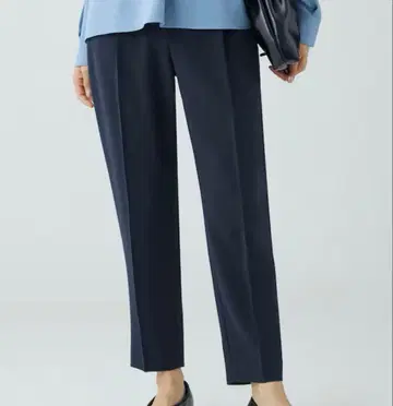 PLST 플라스테 트리아세테이퍼드 팬츠 S 네이비