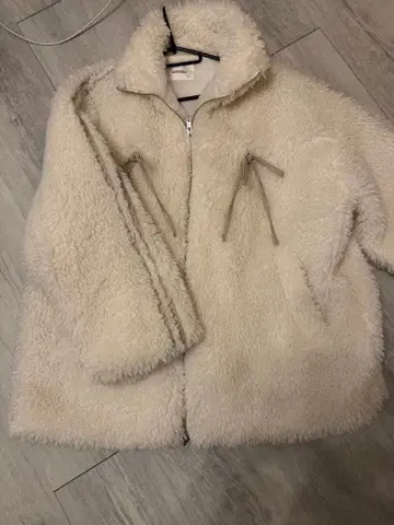 플리스 자켓 NICE CLAUP 크림색