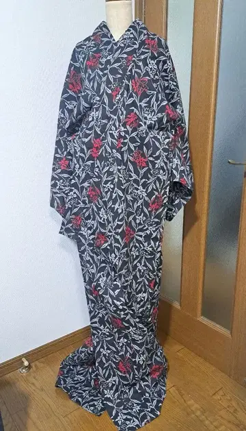 유카타 이토미 유우비단 면홍매 itomi