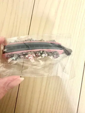 complex biz Swarovski 비쥬 바나나 클립 핑크