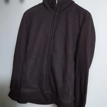 다크 브라운 보아 맨투맨 풀 집업 후드티