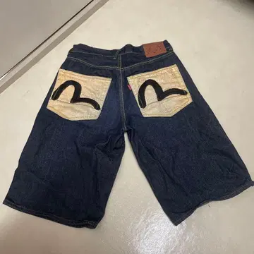 EVISU 에비수 갈매기 데님 하프 팬츠 Y2K