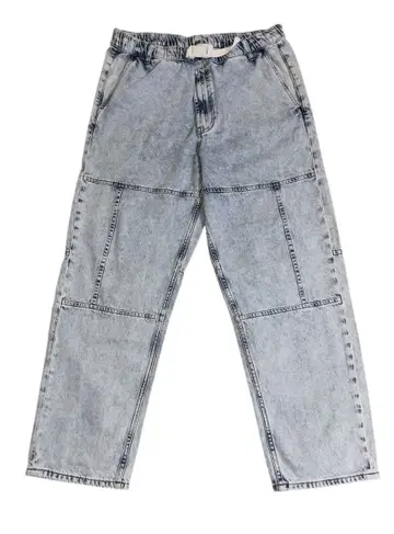 ZARA 라이트 블루 패치워크 데님 팬츠