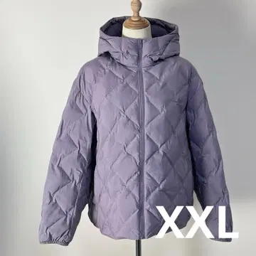 UNIQLO 퍼프 테크 후드티 XXL 퍼플 보라색 빅 사이즈