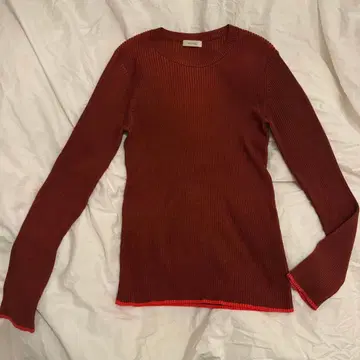 [새상품급] Des Pres 울 실크 립 크루넥 풀오버 니트