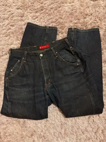 EDWIN 스트레이트 데님 32 x 33 다크 블루