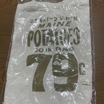 감자 포대 패턴 토트백 SECOND LAB.