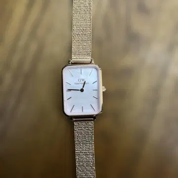 [ 거의 미사용 ] DW 아날로그 쿼츠 손목시계 골드