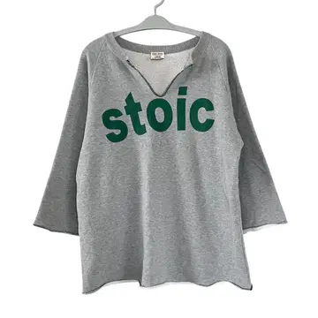 Pearl Diver 스토익 영문 키넥 칠부 소매 맨투맨 구제 의류