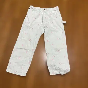 밀크림 민트 그린 바지 팬츠