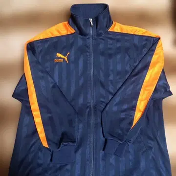 PUMA 네이비/오렌지 저지