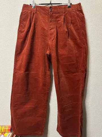 코듀로이 팬츠 레드