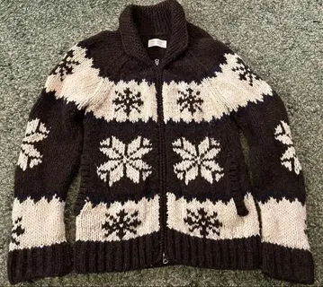 어반 리서치 카우친 자켓 스웨터 니트 M 블랙