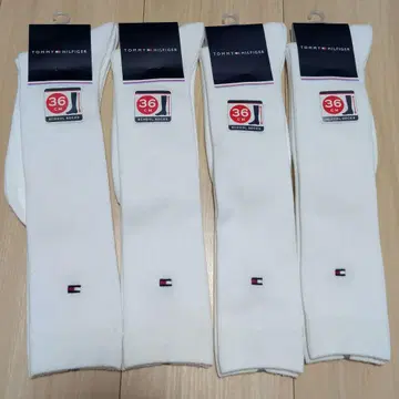 새상품 타미힐피거 하이삭스 23~25cm 4족 세트