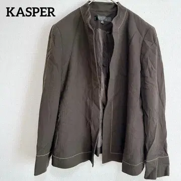KASPER 카스파르 노카라 브라운 자켓 브라운 [ 12 L~XL ]