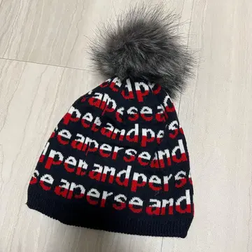 새상품급 and per se 여성용 리버서블 니트 모자 골프웨어