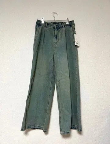 남성용 빈티지 청바지 와이드 배기 플레어 데님 팬츠 S 당일 발송