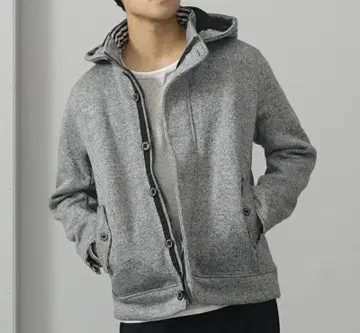 빔즈 플리스 후드 블루종 남성용 M 그레이 자켓 아우터